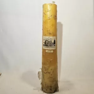Candelo vintage ultra rara yankee 14""X3""X2"" pilastro affusolato candela pesca mai accesa - Foto 1 di 5
