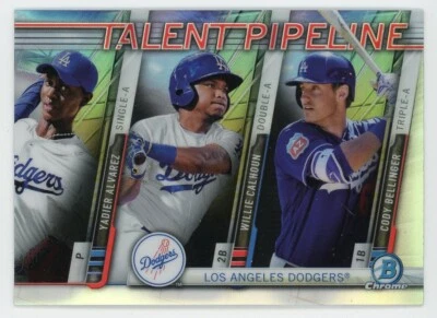 2017 Bowman Chrome ALVAREZ / CALHOUN / BELLINGER Talent Pipeline #TP-LAD - Image 1 of 2
