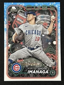 Tarjeta de novato Topps Holiday Shota Imanaga RC #H84 2024 Chicago Cubs - Imagen 1 de 2