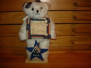 ZWEI ALTE HANDGEFERTIGTE "BEST FRIENDS" BÄR & AMERICANA ENGEL PUPPE -- #A2 - Bild 1 von 24