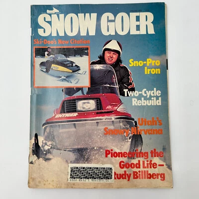 SNOW GOER Snowmobile Magazine January 1978 Snowmobile Magazine Vintage - Image 1 of 4