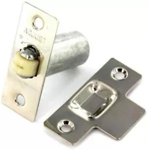 Adjustable Roller Catch Nickel Mortice Door Spring Ball Bales Latch Secure Catch - Picture 1 of 7