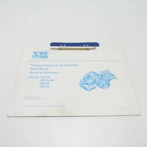 Original Sachs 505 1A 1B C Werkstatthandbuch Reparaturanleitung manual C3093 - Bild 1 von 5