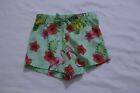 The Children's Place Girl's Floral Pull-On Shorts NA8 Ribbit Green Size 18-24M