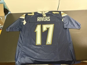 Maglia Philip Rivers firmata San Diego Chargers Reebok BECKETT BAS rara NFL - Foto 1 di 23