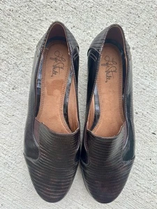 LifeStride Damenschuhe braun geprägt Halbschuhe 11 W -NEU- - Bild 1 von 7