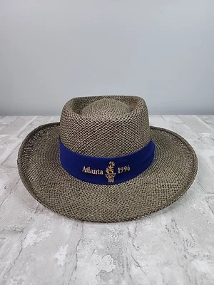 Vintage 1996 Olympic Games Collection Atlanta Straw Hat by Hanes - Image 1 of 4