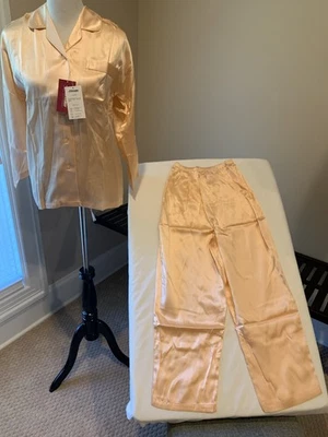 Benxian Pijama Set XS S 150 Nuevo Con Etiquetas 100% Seda Melocotón Suave Foto 1 de 4