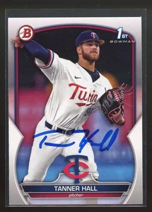 Tarjeta firmada por Bowman Tanner Hall 2023 autógrafo automático gemelos South Miss - Imagen 1 de 1