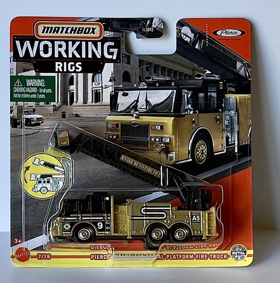 Matchbox Pierce Velocity Aerial Platform Fire Truck - Image 1 of 1