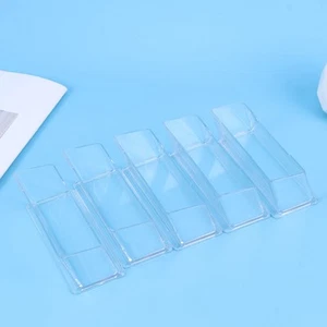 10 Pcs Transparentes Visitenkartenetui Büro Geschäftsfall Büroorganisator - Bild 1 von 11