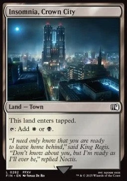 Magic/MTG Insomnia, Crown City FIN-282 Land Englisch Neu Foil - Bild 1 von 2