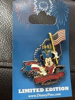 Disney 2007 Día de la Independencia-Minnie Mouse Le Pin Foto 1 de 3