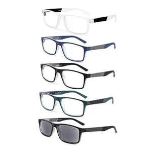 Blue Light Blocking Reading Glasses 4 Pack Computer Readers for 1.25 5pack-mix - Picture 1 of 7