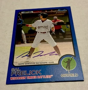 2022 Topps Heritage Minor League Blue Border Sal Frelick Auto 82/99 - Picture 1 of 2