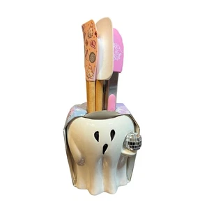 Koch mit Farbe 4 Stück Utensil & Topf Set Halloween Geist Deko - Bild 1 von 4