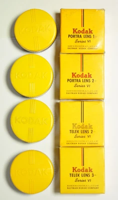 4 - Kodak series VI closeup drop-in close-up filters. +1 ,+2 , -2 and -3. Nos. - Image 1 of 4