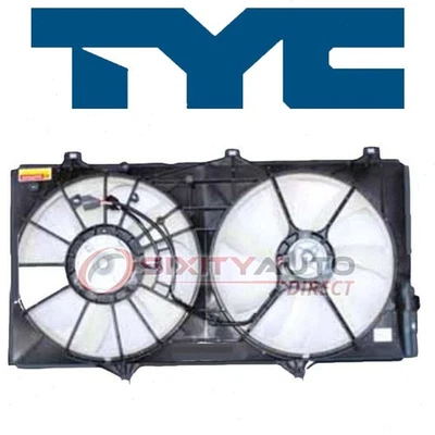 TYC Dual Radiator & Condenser Fan Assembly for 2007-2011 Lexus ES350 Belts yw - Image 1 of 4