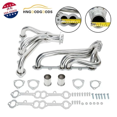 Kit de cabeçalhos coletor de escape para Chevy 1978-1991 Camaro Malibu Buick 5.0 5.7L V8 - Imagem 1 de 4