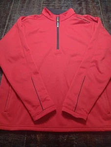 Under Armour Storm 1/4 Zip Shirt Mens Size Large Red Pullover Golf Hiking Fish - Bild 1 von 8