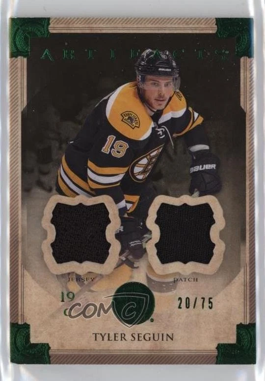 2013-14 Upper Deck Artifacts Emerald Jersey/Patch /75 Tyler Seguin #96 Patch - Image 1 of 2