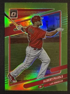Albert Pujols 2021 Donruss Optic Lime Green Prizm #105 Angels - Picture 1 of 2
