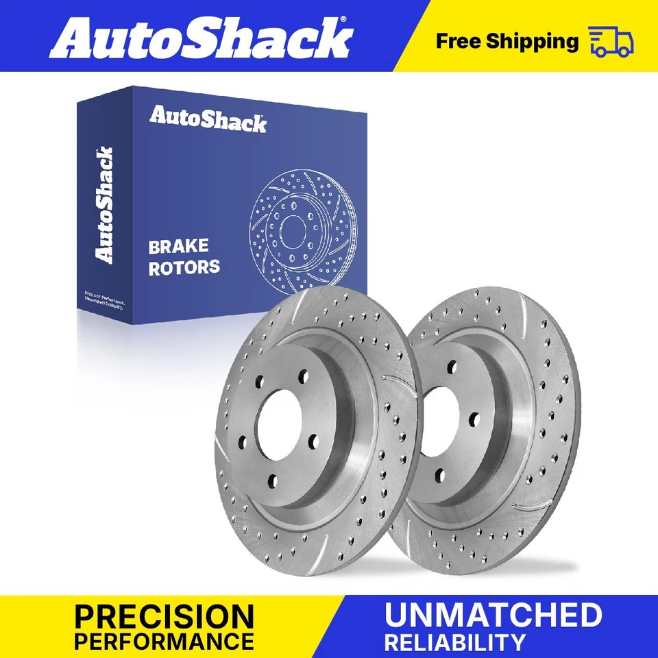 Rear Drilled Slotted Brake Rotors for Mazda 626 2006-2015 MX-5 Miata 2.0L Foto 1 de 4