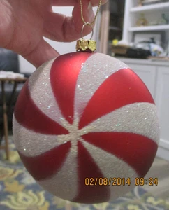 Pfefferminzbonbons Weihnachtsschmuck 8" Durchmesser - Bild 1 von 3
