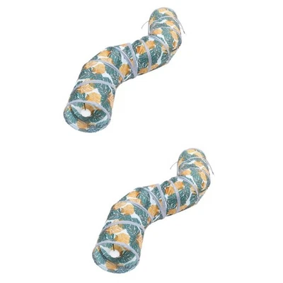  2 Pack Kitten Tunnel Cat Tunnel Cat Toy Play Tunnel - Image 1 of 4