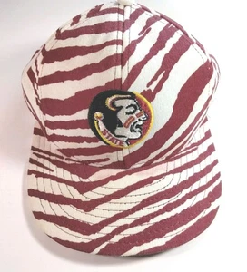 Vintage AJD Florida State University Seminoles Snapback Hat Cap Striped - Picture 1 of 12