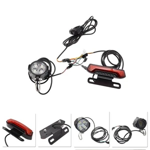 Ebike 24V/36V/48V Headlights&Tail Light Brake Light with Horn Light Switch - Picture 1 of 19