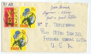 1974 Aiyinasi Ghana Brief nach Kansas - Bild 1 von 2