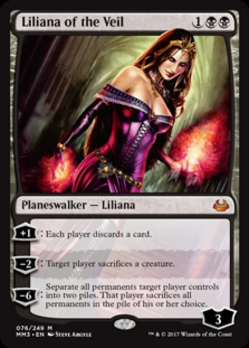 MTG English Liliana of the Veil NM Foil Modern Masters 2017 - Image 1 of 1
