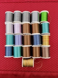 Lot of 21 Slightly Used Rayon Thread Embroidery Machine  or Top Stitching Japan  - Picture 1 of 10