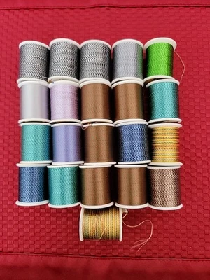 Lot of 21 Slightly Used Rayon Thread Embroidery Machine  or Top Stitching Japan  - Image 1 of 4