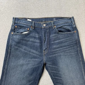 Levis Western Fit Jeans Mens 38x34 Blue Denim Faded Bootcut Rodeo Cowboy Adult - Picture 1 of 14