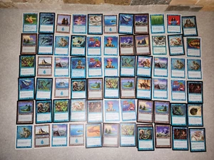 MTG PRE MADE DECK BLUE ISLAND POKER MERFOLK 1995-1999 67 CARDS LOT - Picture 1 of 11