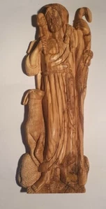Wandbild Relief Jesus Gute Hirte tolles Weihnachtsgeschenk Olivenholz Bethlehem - Bild 1 von 11