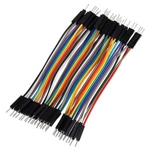 40pcs 10cm Dupont Cable Male M-M Pin Ribbon Jumper Wire for Breadboard Arduino - Picture 1 of 5