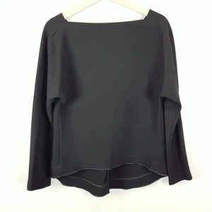 SCANLAN THEODORE Womens Size 10 Black Long Sleeve Blouse Top - Picture 1 of 7
