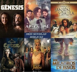 BIBLICAS, 6 GENESIS,APOCALIPSIS,ESTER,SANSON,JEZABEL,MJESUS, 138 DVD - Picture 1 of 7