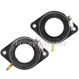 Carburetor Carb Intake Boot Joint Set For 1999-2009 Yamaha V-Star 1100 XVS1100 - Picture 1 of 12