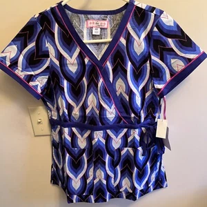 Koi Kathy Peterson Women’s Scrub Top NWT size X-small XS - Picture 1 of 4