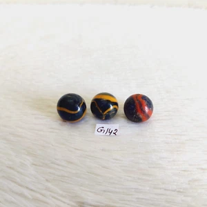 Vintage Old Swirl Glass Marble 3 Pcs Decorative Collectibles G142 - Picture 1 of 6