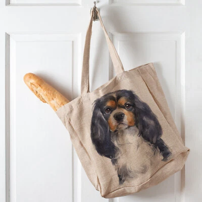 KRAFTYGIFTS King Charles Shopping Bag Dog Ladies Reusable Tote Shopper Spaniel Handbag KDT59