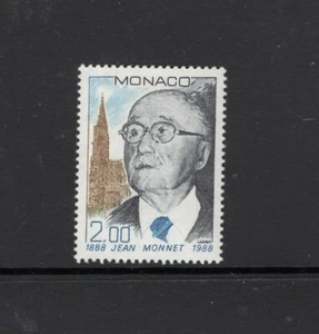Mónaco 1988 Jean Monnet economista político diplomático montado montado SC 1635 - Imagen 1 de 1