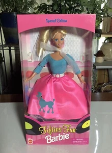 Barbie, "Fifties Fun Barbie" 1996, Blue Top, Pink Skirt (E3) - Picture 1 of 6