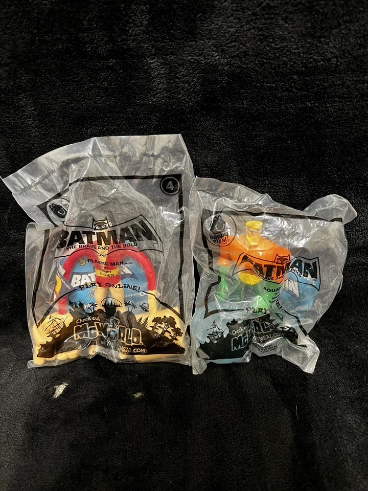 Lote de 2 juguetes Mc'Donald's Batman the Brave and the Bold 2010 Foto 1 de 2