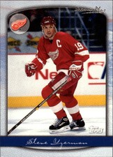 1999-00 Topps Premier Plus Red Wings Hockey Card #4 Steve Yzerman