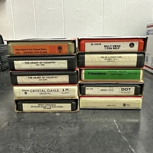 Lot Of 10 - Various Artist Shelf 2 8 Track Tapes - Picture 1 of 12